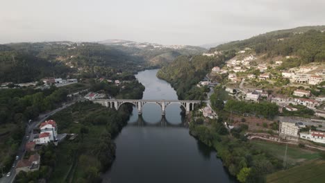 Ponte-Duarte-Pacheco-bridge,-Tâmega-River,-Entre-os-rios,-Portugal