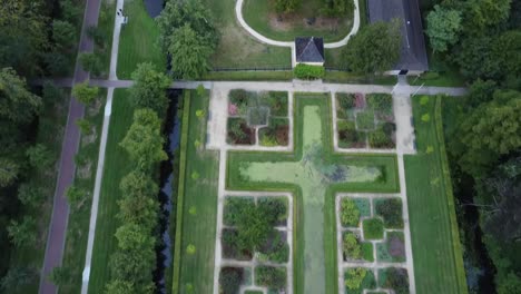 Gärten-Von-Schloss-Nienoord-Von-Oben