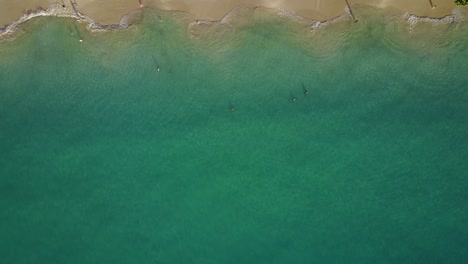 Afrika-Indischer-Ozean-Seychellen-Beauvallon-Strand-Drohnenschießen