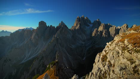Footage-filmed-at-Cadini-di-Misurina-up-the-mountains-in-Italian-Dolomites,-european-Alps