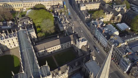 Descending-aerial-past-the-spire-of-of-the-University-Church-of-St-Mary-the-Virgin-in-Oxford