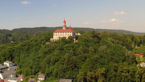 Nachod-Castle-drone-shot-in-Czech