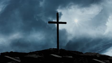 crucifix-on-the-mountain-with-thunderstorm-background