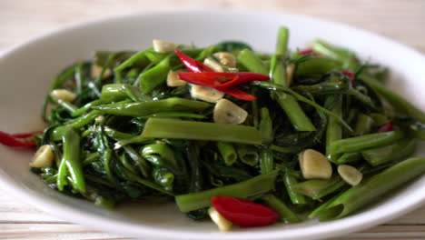 Stir-Fried-Chinese-Morning-Glory-or-Water-Spinach