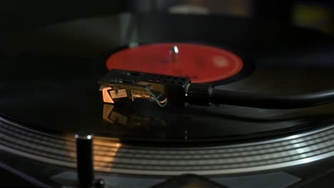 Detail-of-record-player-playing-a-song.-Turntable