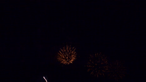 Colourful-Fireworks-display-on-a-dark-black-sky