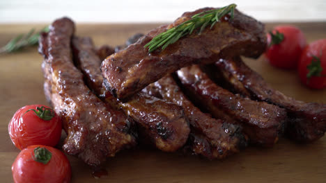 grilled-barbecue-ribs-pork-with-rosemary