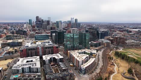 City-Apartment-and-Business-Buildings-Near-Commons-Park-And-Union-Station-In-Downtown-Denver-Colorado