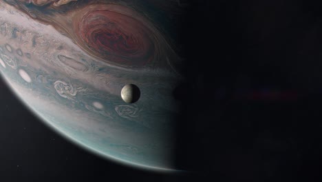 La-Luna-De-Júpiter-Io-Orbitando-El-Planeta-Gigante-Gaseoso