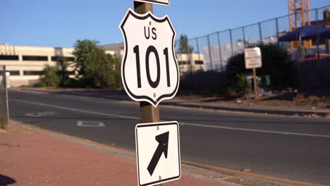 US-Autobahn-101-In-Los-Angeles-Zur-Hauptverkehrszeit