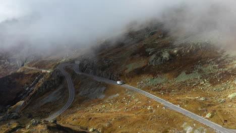 Rotating-drone-footage-of-the-Susten-Pass-in-the-Swiss-Alps-in-Switzerland