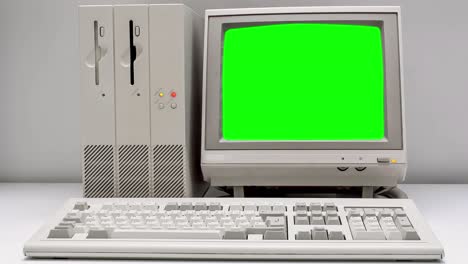 Old-Desktop-PC-Booting-with-Glitch-and-Green-Screen-4k-OLDCRAPdotORG-If-you-want-to-buy-a-real-one,-please-visit-OLDCRAPdotORG