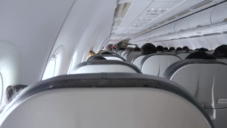 Pov-Des-Sitzes-In-Der-Flugzeugkabine-Economy-Class