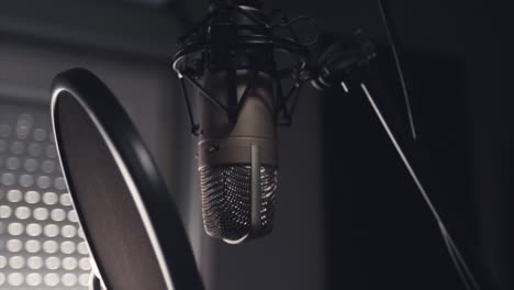 Microphone-in-a-recording-studio.-Music-mic