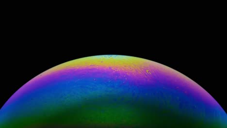 New-planet-Colored-earth-soap-bubble-Macro-4k-60fps