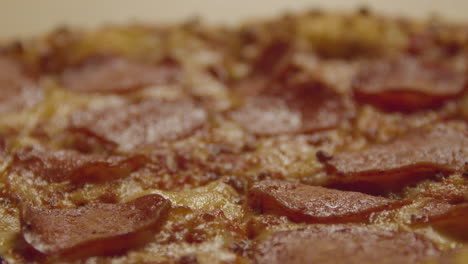 Focus-rack-over-Pepperoni-Pizza-topping---extreme-close