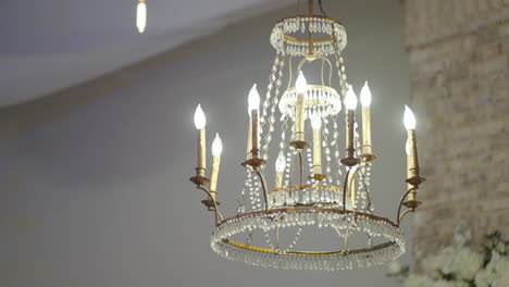 Beautiful-vintage-looking-chandelier-with-modern-LED-light-bulbs