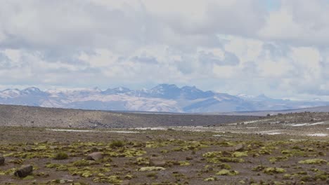 flatlands-with-mountains-far-away,-Pampas-Galeras,-Peru