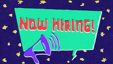 Now-Hiring,-Colorful-Retro-Style-Grungy-Animation