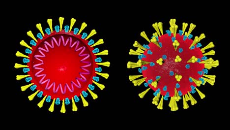 Coronavirus-Schwarzer-Bildschirmhintergrund