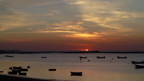 Sonnenaufgang,-Algarve,-Cacela,-Ria-Formosa,-Sonnenaufgang-über-Der-Ria