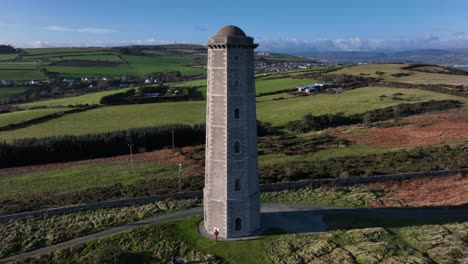 Wicklow-Head-Lighthouse,-Ireland,-December-2021