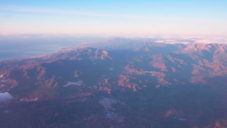 Flying-over-the-mountains-of-Malaga,-Spain