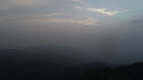 Flying-Through-The-Foggy-Clouds-In-Morning-|-Aerial-Pan-Drone-Shot-|-4K-|-SLOW-MOTION