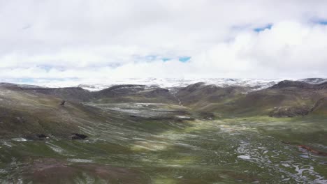 Pampas-Galeras-Seen-Und-Schneebedeckte-Berge-Apurimac,-Peru