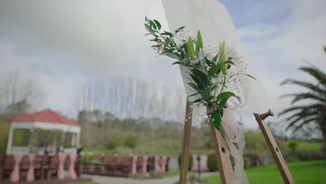 timelapse-of-flowers-lilly-flowers-on-the-welcome-board-in-a-wedding-venue