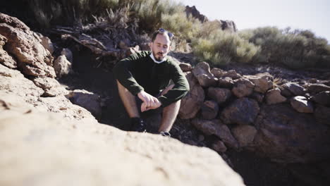Dehydrated-lost-hispanic-traveller-at-Teide-Spain-park