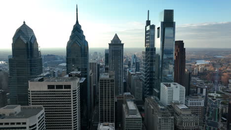 Cinematic-dramatic-aerial-establishing-of-cityscape