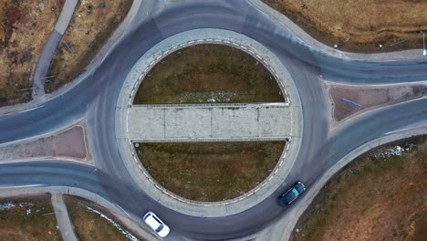 Roundabout-In-A-Village-Near-Pasvalys-In-Lithuania