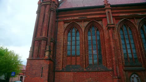 Brick-And-Gothic-Facade-Of-The-Church-Of-St