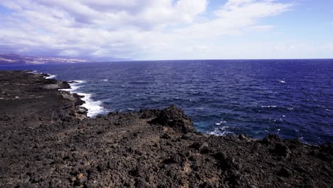 Volcano-cliff-wonders-of-Tenerife-Spain-gimbal-shot