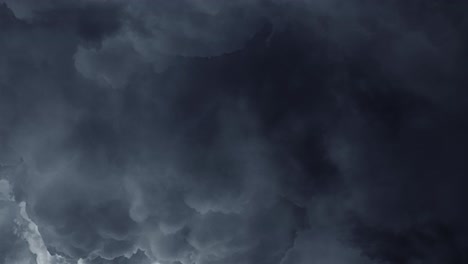 Relámpagos-Pov-Parpadean-Entre-Nubes-En-Movimiento-En-El-Cielo,-Tormenta-4k