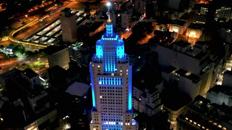Nacht-Stadtbild-Luftaufnahme-Der-Innenstadt-Von-Sao-Paulo-Brasilien