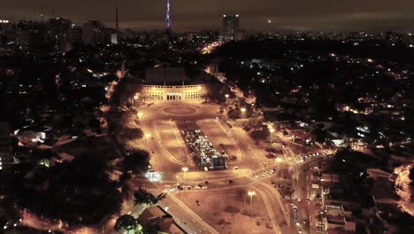 Night-aerial-landscape-of-sports-scenery-at-Sao-Paulo-city-Brazil