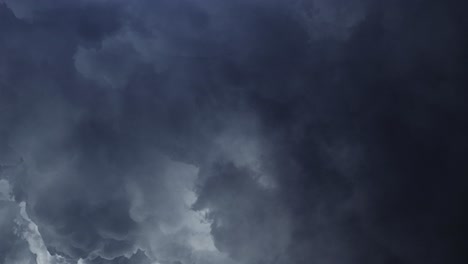 lightning-flashes-in-cumulonimbus-clouds,-thunderstorm-4K