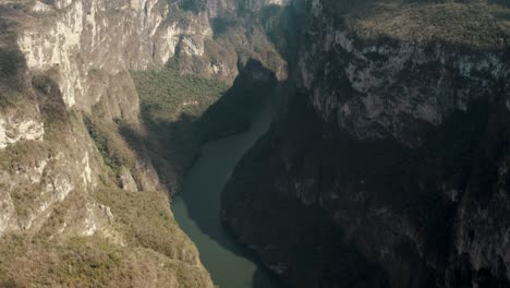 Vista-Aérea-Del-Cañón-Del-Sumidero,-Chiapas,-México.