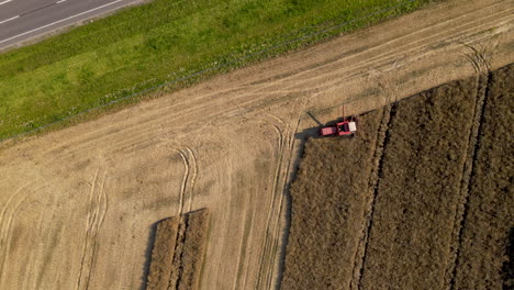 Harrowing-harsh-surface-of-soil-Mlynary-Poland-agri-sector
