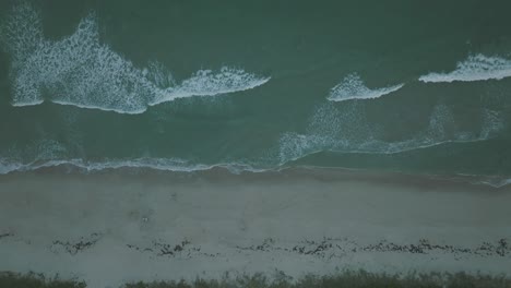 Aerial-video-of-waves-on-a-Florida-beach