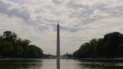 Monumento-A-Washington-En-Los-Estados-Unidos-Con-Espacio-De-Copia