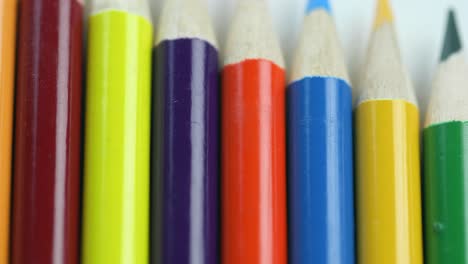Group-Of-Colored-Pencils---panning,-macro