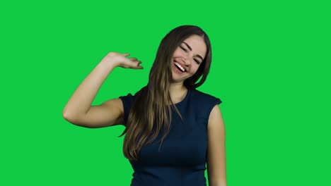 Frustrated-annoyed-girl-in-front-of-a-green-screen