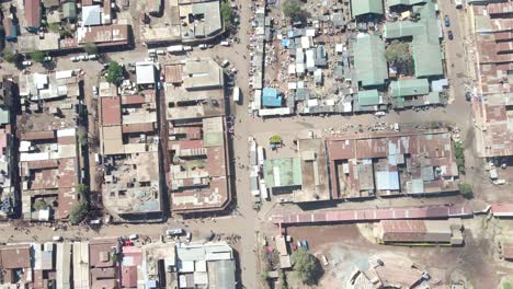 Aerial-drone-shot-in-small-village-of-kenya