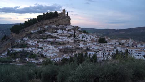 Calm-dusk-scenery-in-Montefrio,-Spain-in-Andalusia