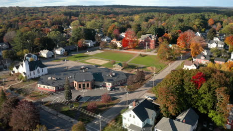 Stunning-aerial-view-of-Lisbon-Falls-in-Maine