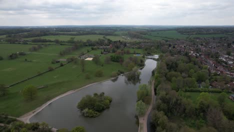 Verulamium-Park-St-Albans-UK-aerial-view