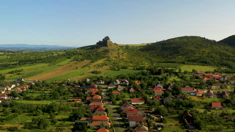 Drone-footage-of-Keszethly-and-a-village-in-Hungary